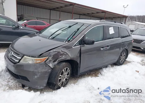 2012 Honda Odyssey Ex-L из США, поврежденный, VIN 5FNRL5H65CB013627